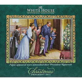 Front of included booklet that tells the ornament's story 