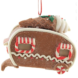 Gingerbread Holiday Trailer Ornament