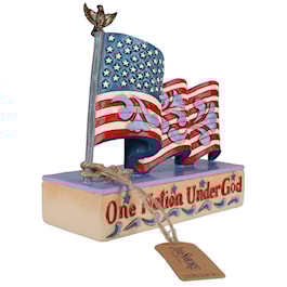Patriotic One Nation Flag Figurine by Jim Shore