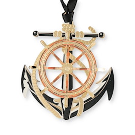 Anchor and Wheel Ornament