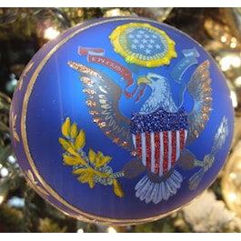 Spirit of Liberty Cobalt Ball Ornament
