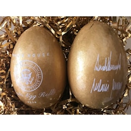 2020 Official White House Wooden Easter Egg - Gold