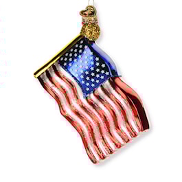 Star-Spangled Banner Glass Ornament