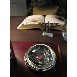 Coast Guard Pewter Desk Set