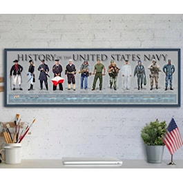 History of the United States Navy Poster 11 ¾" x 36"