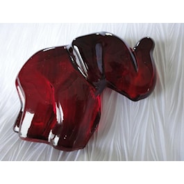 Crystal Elephant Paperweight by Moser