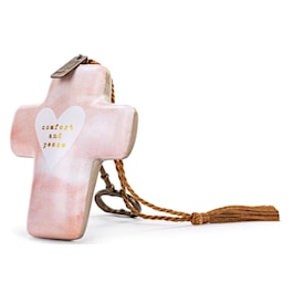 Comfort and Peace Pale Art Cross