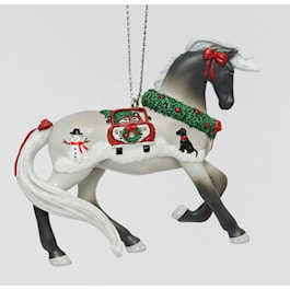 Tailgate Christmas Horse Ornament