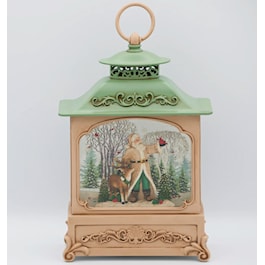 Confetti Lites Lighted Swirl Lantern with Santa and Reindeer