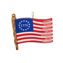13 Colonies 1776 American Flag Ornament