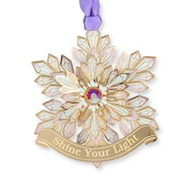 Shine Your Light Snowflake Ornament