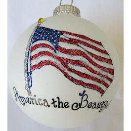 America the Beautiful Flag Ball Gift Wrapped