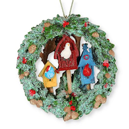Bird House Wreath Ornament
