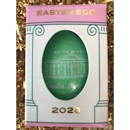 2020 Official White House Wooden Easter Egg - Green