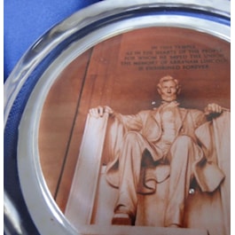 Lincoln Memorial Paperweight, Seated
