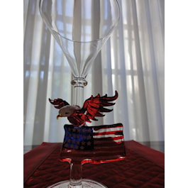Patriotic Martini Glass