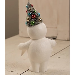 Merry Snowman with Christmas Tree