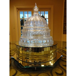 Capitol Dome and Crystal Cake Plate