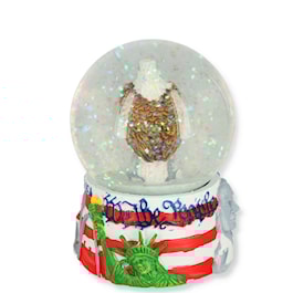 US Flag with Eagle Snow Globe