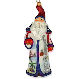 Americana Santa Ornament