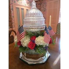 Capitol Dome and Crystal Cake Plate