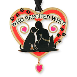 Who Rescued Who?  Ornament