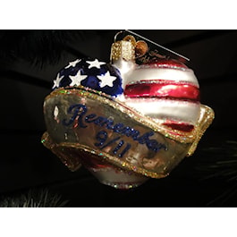 Flag Remembrance Heart 9/11