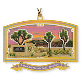 Joshua Tree National Park Heritage Collection ornament, solid brass, Made in the USA