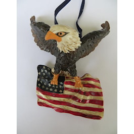 Patriotic Eagle with American Flag