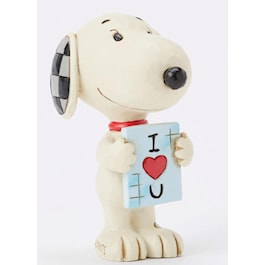 Snoopy I Love You Sign Mini Figurine by Jim Shore