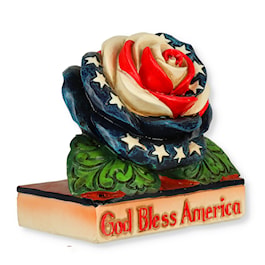 Patriotic Rose Figurine by Jim Shore