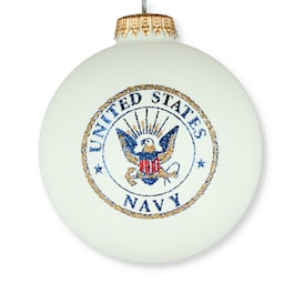 United States Navy Glass Ornament