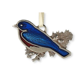 Bluebird Pewter Ornament