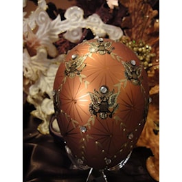Coronation Egg with Seal - Copper