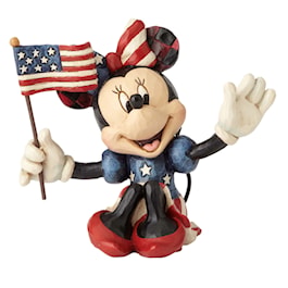 Mini Patriotic Minnie Figurine by Jim Shore
