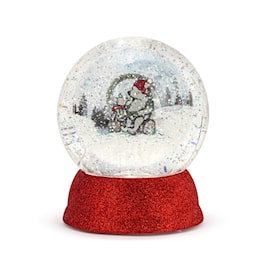 Winnie-the-Pooh Christmas Lit Pooh &amp; Piglet  Snow Globe