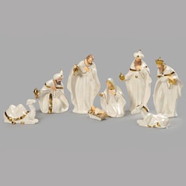 White Nativity Scene