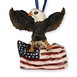 Patriotic Flag Eagle Ornament
