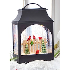 Cardinal on the French Lighted Water Lantern
