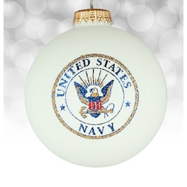 United States Navy Glass Ornament