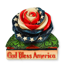 Patriotic Rose Figurine by Jim Shore