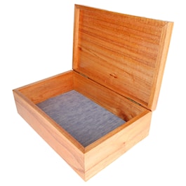 American Eagle and Feather Intarsia Wood Box