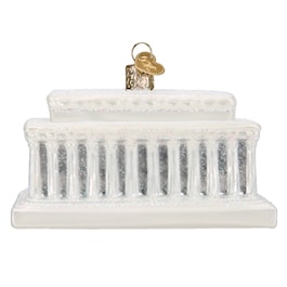 Lincoln Memorial Glass Ornament