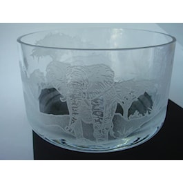 Deco Elephant Wrap Around Bowl