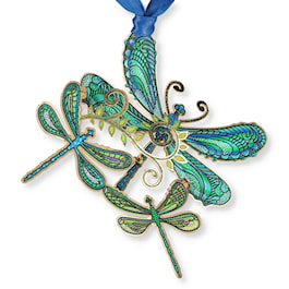Dragonfly Collage Ornament