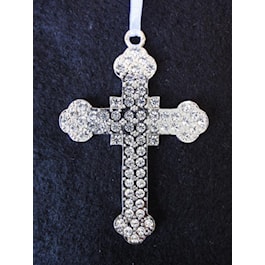 Crystal Cross Ornament