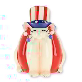 Whisker Patriotic Cat Jar