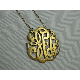 Classic Universal Monogram Necklace