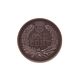 1877 Indian Head Jumbo Penny