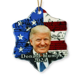 Donald Trump 45th &amp; 47th Porcelain Ornament
